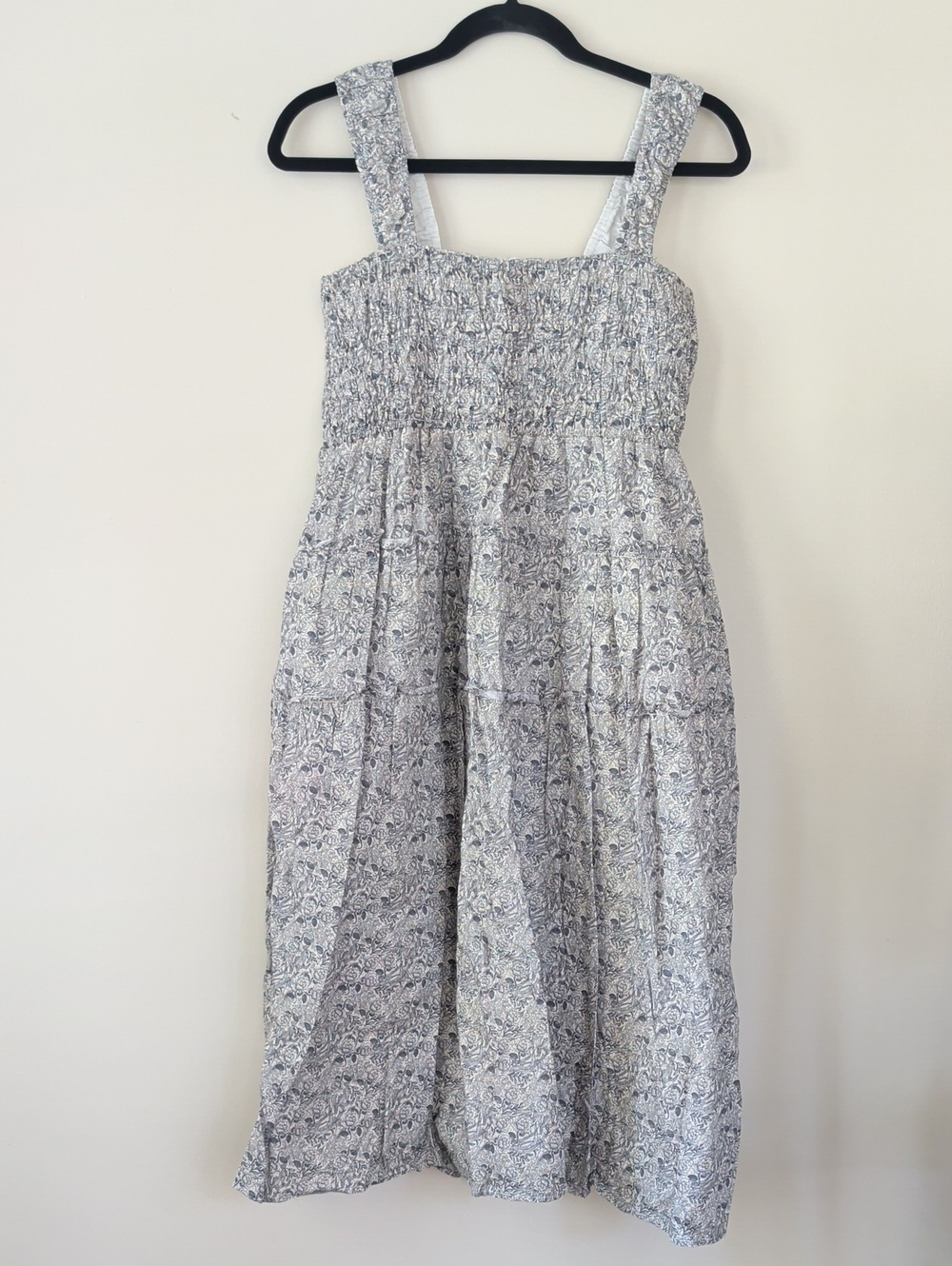 Neuflora Women’s Green And Cream Floral Sundress Sz XS